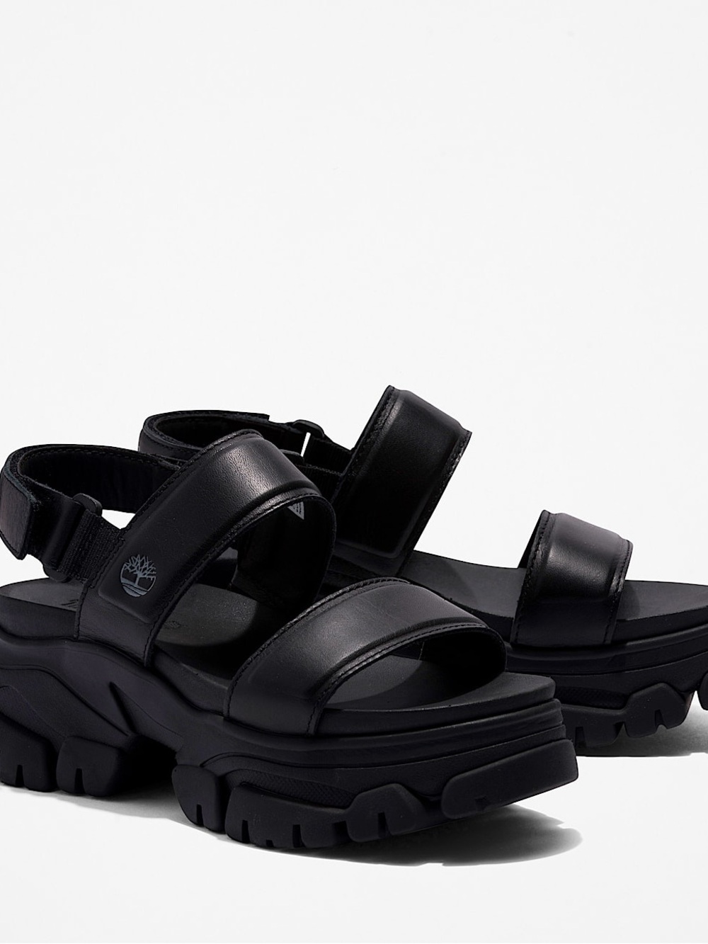 Timberland Women’s Black Platform Strappy Adley Way Sandals